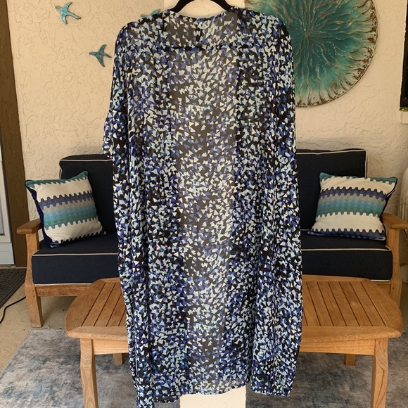 Lane Bryant geometric pattern swim cover up - Picture 4 of 8